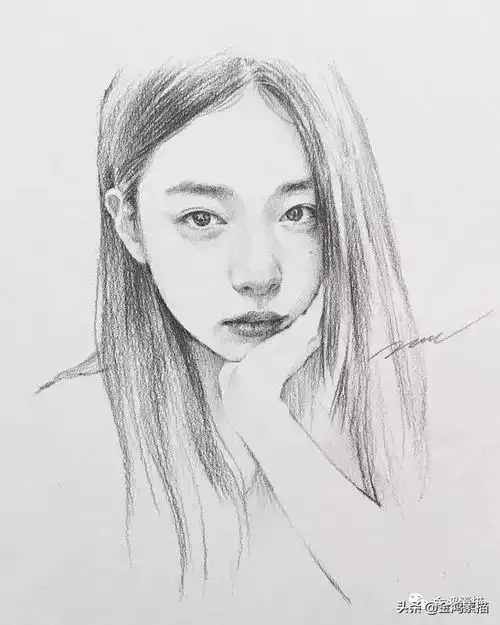 女人味十足素描