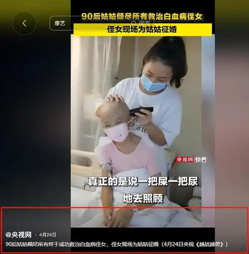 9岁女孩患癌母亲却见死不救,美女姑姑用嫁妆钱救她,如今怎样了