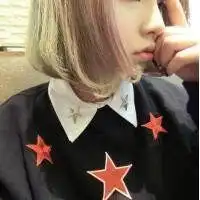 短发头像女生遮脸微信头像图片大全
