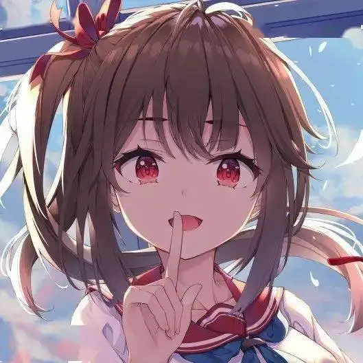 动漫女生头像快乐一点