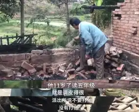 男孩玩火烧了自家猪圈哭着打119,爷爷无奈民警劝我别打他