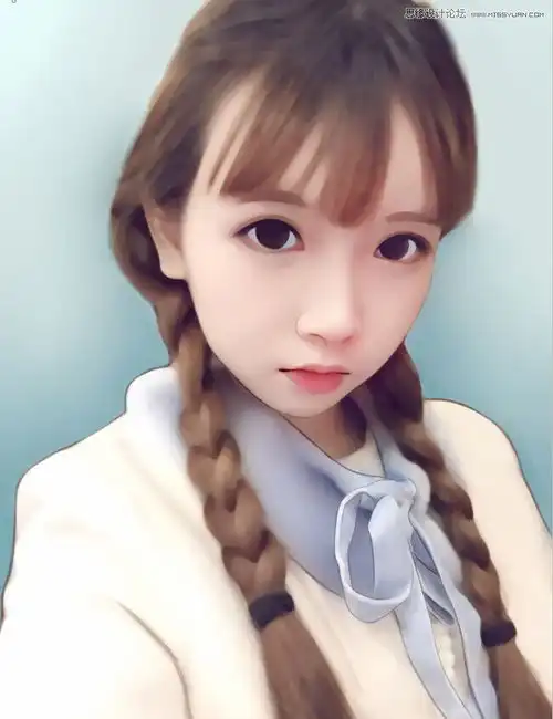 用ps把小女孩照片转唯美手绘艺术效果