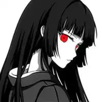 黑色漫画头像女生漂亮冷漠的黑色漫画头像
