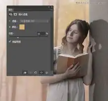 photoshop合成梦幻森林中的国外女生照片3