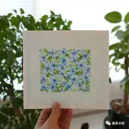 森林系女孩小清新水彩插画,带你走进自然的生活