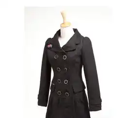 简朵2012冬装新款时尚气质女风衣