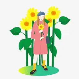 秋季卡通手绘文艺噪点风出行的女生图片素材其他格式下载动漫人物大全