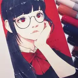 90后美女的小清新动漫手绘,不能错过