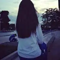飘逸黑发孤单简洁女生背影头像请赏赐几张吧