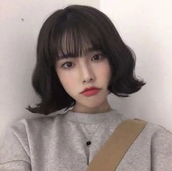 短发发尾卷发发型图片清新短发时尚瘦脸,尽显女神范