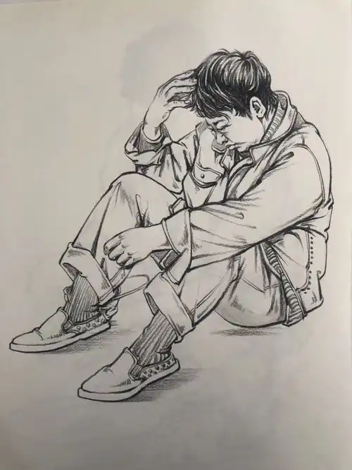 常见的速写男青年动态有哪几种