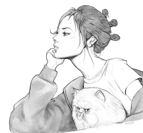 画里的美女,个个楚楚动人宛若天仙美丽动人
