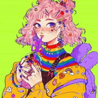 唯美插画动漫女孩头像图片,绝对的值得你使用的