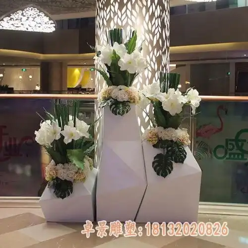 玻璃钢雕塑欧式花盆舟山玻璃钢雕塑花盆生产厂家卓景雕塑