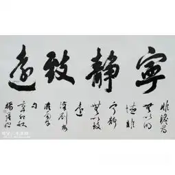 宁静致远横幅书法作品杨小强类别横幅