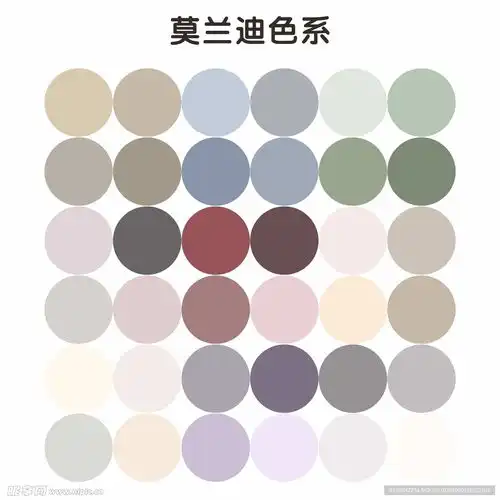 莫兰迪色系设计图