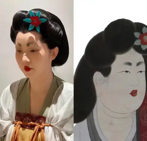 网红还原古代妆造,网友原来老祖宗的审美是这样的