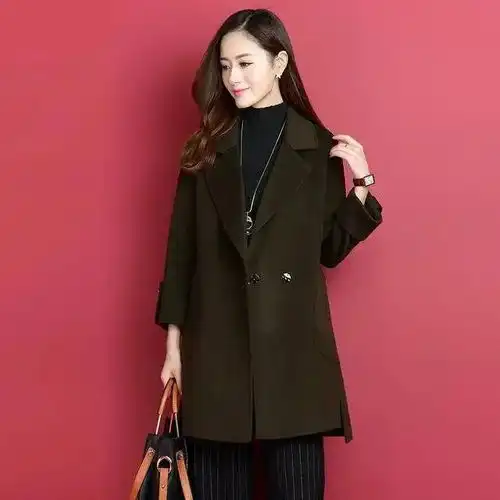 时尚女人呢子大衣,配裤子,裙子,轻松穿出优雅女人味毛呢版型双排扣呢大衣网易订阅