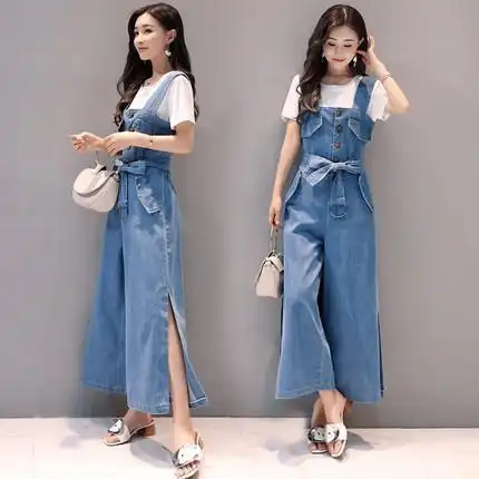 适合小个子女生的穿搭风格,背带裤t恤,秒变夏日里的元气少女