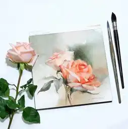 果然画如其人,美女的水彩作品也是温柔中带点小清新