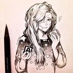 她笔下画出的全是小仙女,一个个都美翻了