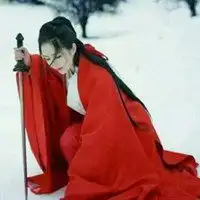 头像真人古风红衣女生微信头像图片大全