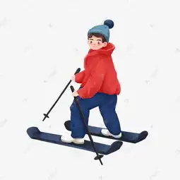 冬季旅行滑雪男孩素材图片免费下载千库网