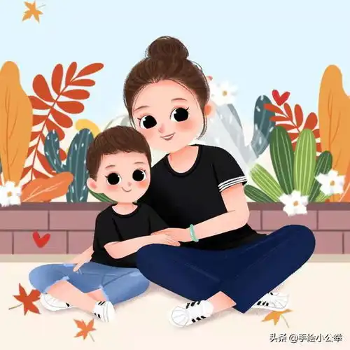 你们要的头像来喽,一家三口四口手绘头像,很庆幸,我身边有你们