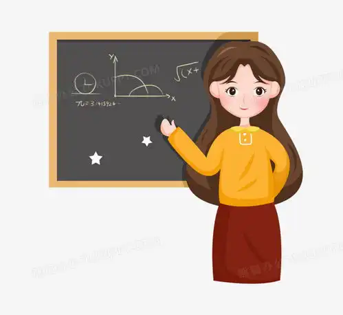 手绘卡通女老师在上课png图片素材下载老师png熊猫办公