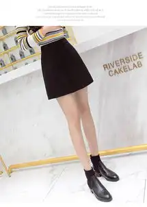 毛呢半身裙秋冬2025新款女韩版百搭aa字裙高腰大码包裙修身短裙子