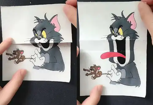 最近折纸画走水了,懒羊羊搞怪,皮卡丘可爱,看到最后快跑