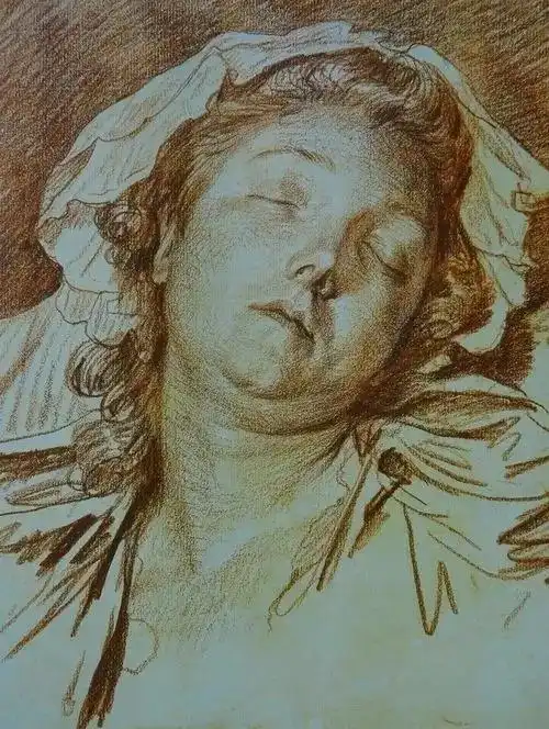 法国画家让巴蒂斯特格勒兹素描作品︱艺术名画