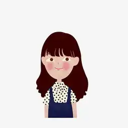 卡通老实的乖乖女素材免费下载高清png图片90设计网