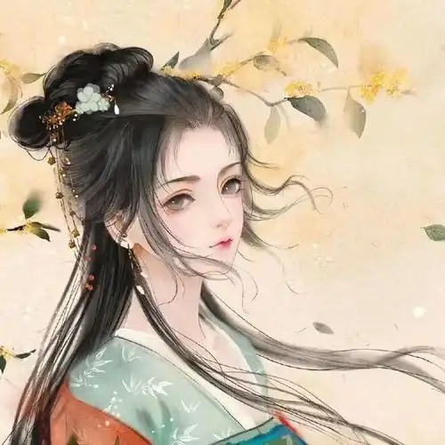 古风女生头像雪的碗里,盛的是月光