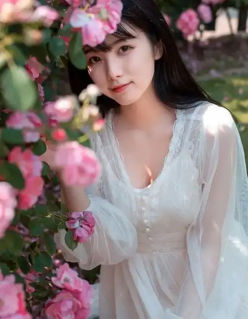 花丛中进行人像摄影,这7个姿势用起来,拍出人比花娇的效果