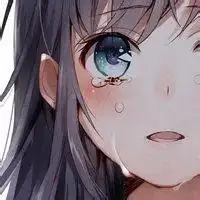 女生微信头像卡通背景蓝色微信头像图片大全