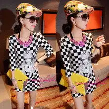 2013新品春夏款女装复古图腾娃娃领公主袖修身可爱气质连衣裙热卖