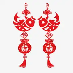 红色创意剪纸素材图片免费下载高清png千库网图片编号6147414