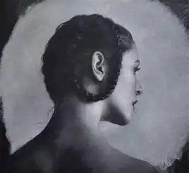 素描肖像画得好的很多,女人画这么传情的却不多