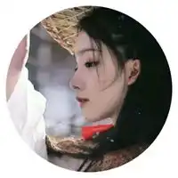 圆圈头像圆圈形状女生头像