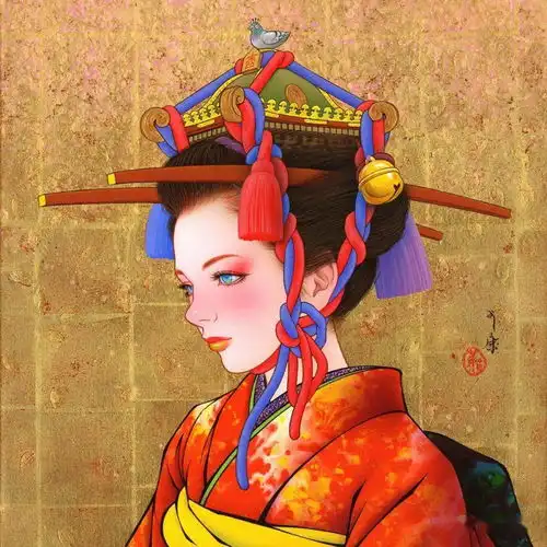 异想天开的女性绘画......