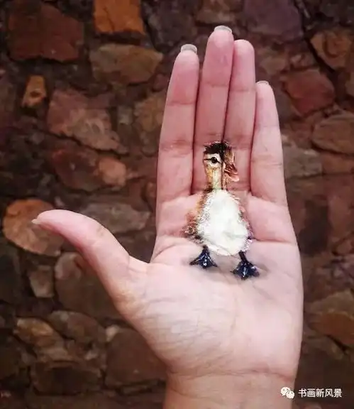 南非小女孩铅笔画的3d动物,超可爱