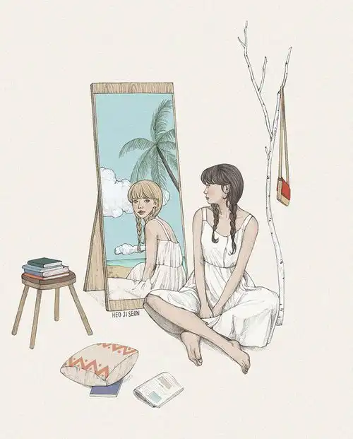 安静优雅这样的插画你喜欢吗