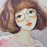 彩色素描头像女生可爱微信头像图片大全