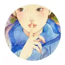 唯美插画女生头像