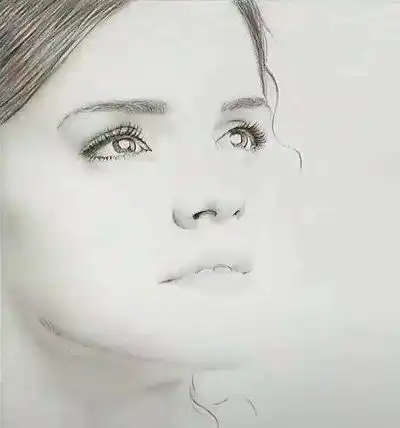 素描美女的作画步骤,简单明了,网友一看就懂,一画就废位置