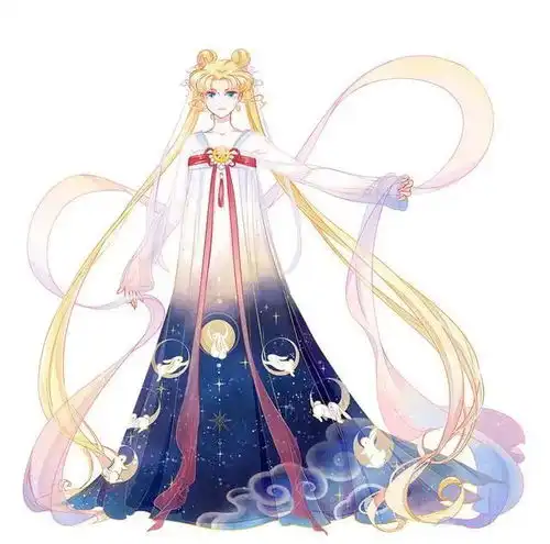美少女战士穿上汉服的美少女战士们,别有一番风味