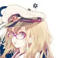 二次元戴眼镜头像女生微信头像图片大全