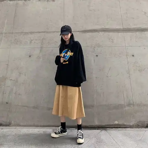 棉长袖ins薄卫衣女2020春秋新款韩版宽松原宿港风慵懒学生上衣服