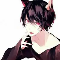 素描卡通猫耳朵图片